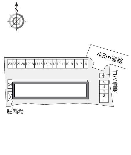 中越東(21750)の駐車配置図