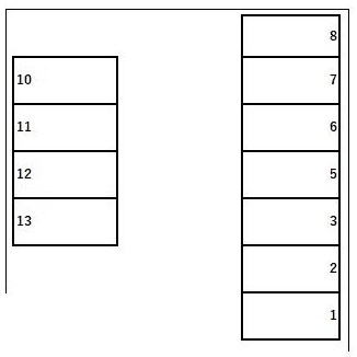 柳町3丁目駐車場の駐車配置図