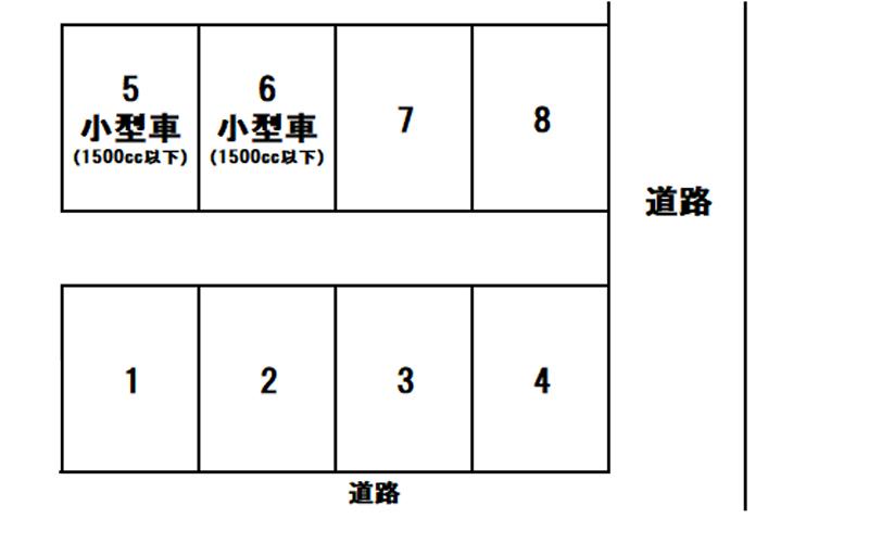 寺町さくら坂パーキングの駐車配置図