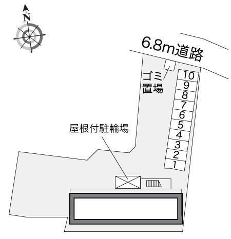 Ｌａ　Ｐｒｉｍｏ　Ｗｏｒｌｄ(13800)の駐車配置図