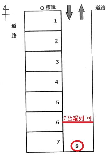 P328の駐車配置図