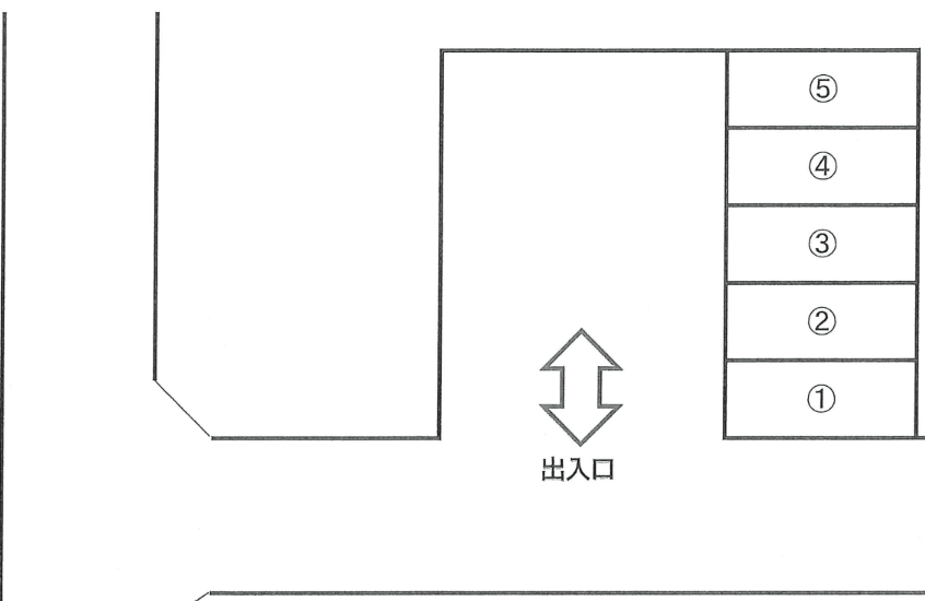 桜台山崎駐車場の駐車配置図