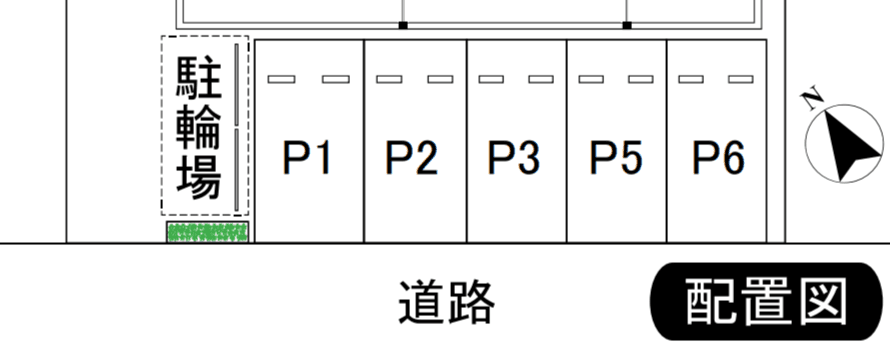 フレスタ駐車場の駐車配置図