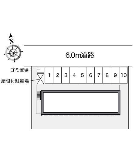 ソレアード　ピソ(39786)の駐車配置図