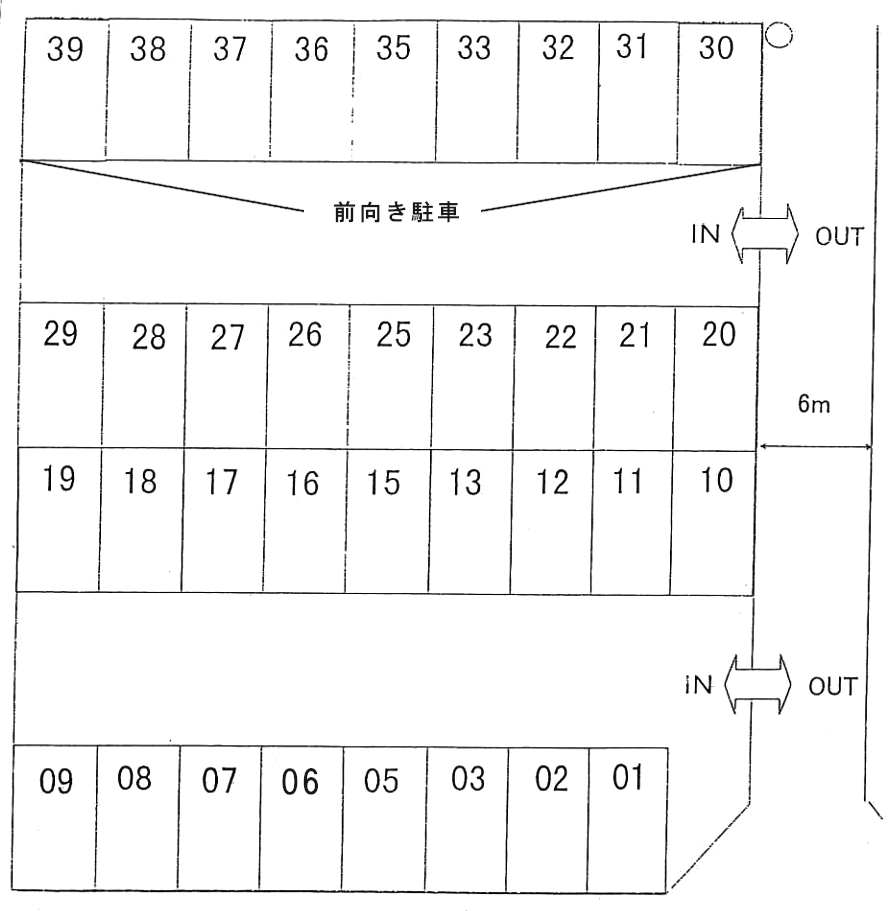 ミヤサＰの駐車配置図