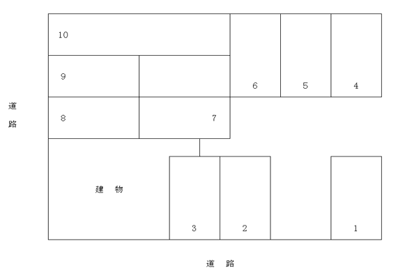 祇園２丁目パーキング①の駐車配置図