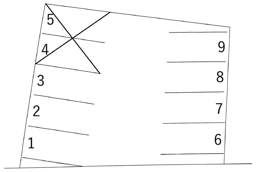 志都呂一丁目1020-3の駐車配置図