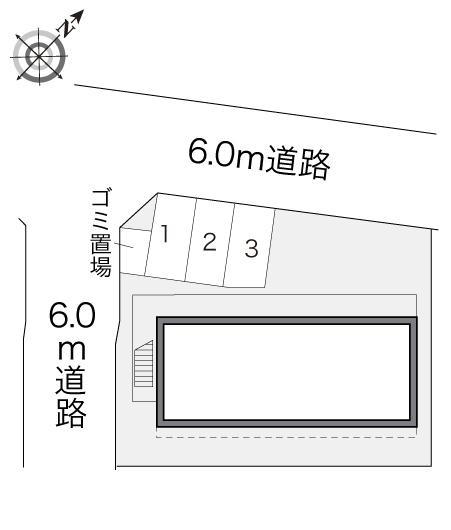 ウッドヒルⅡ(18207)の駐車配置図