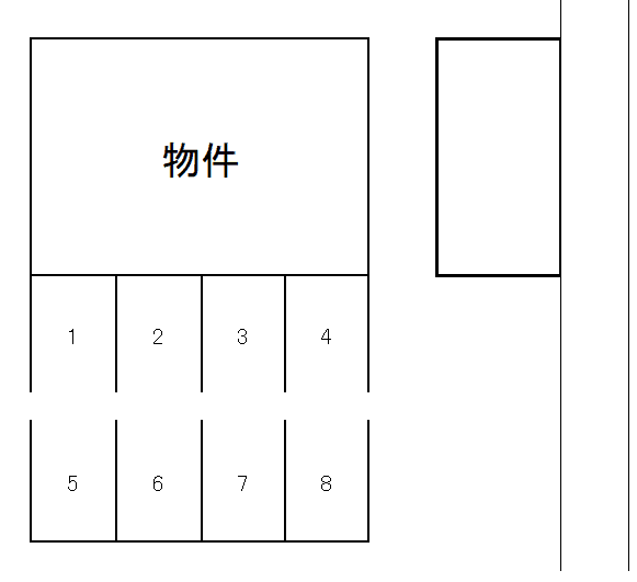 【外部貸し】フレッシュタウン ＮＫの駐車配置図