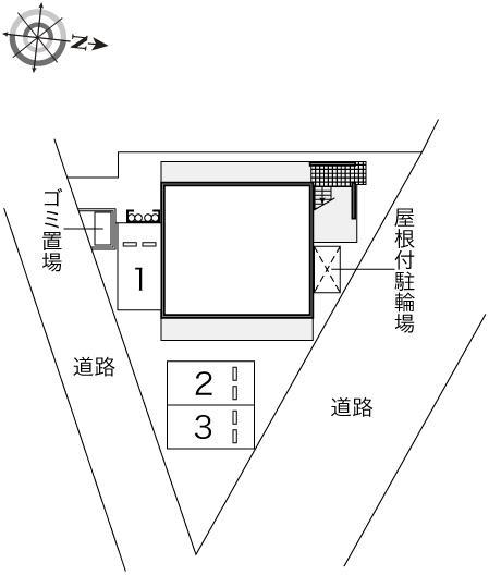 クレシェンテ(46834)の駐車配置図