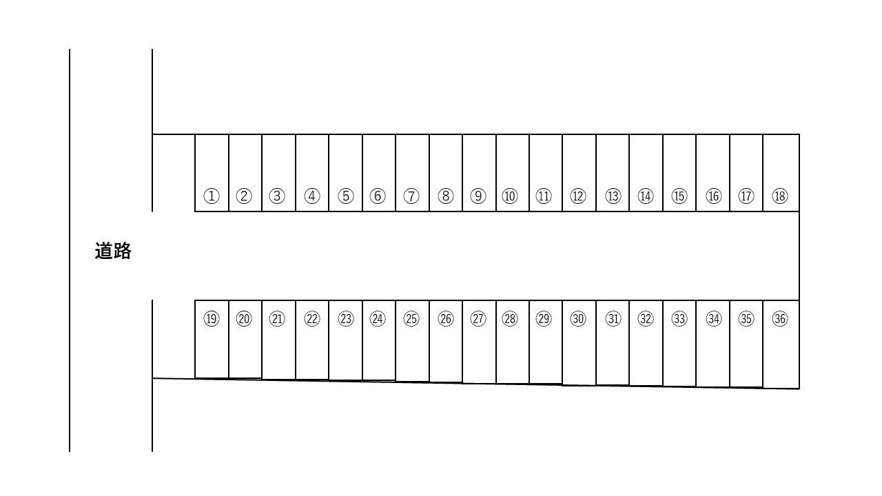 下宗岡4丁目駐車場の駐車配置図