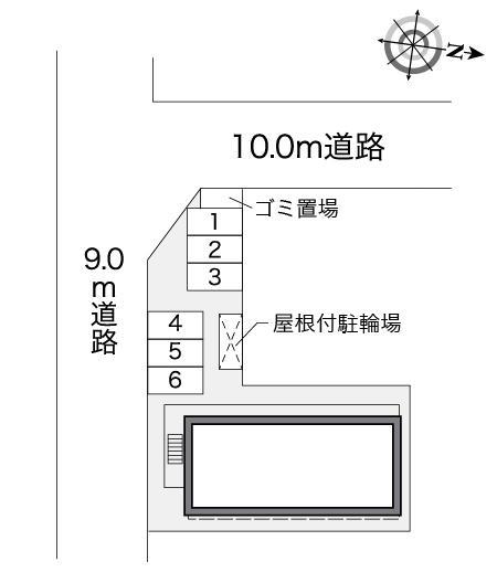 ブルースカイ(26520)の駐車配置図