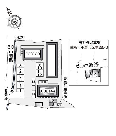 青葉Ⅱ(32144)の駐車配置図