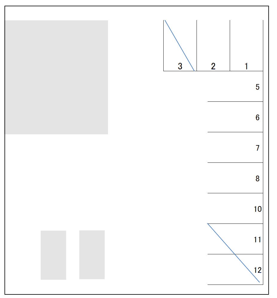 第一ボナール駐車場の駐車配置図