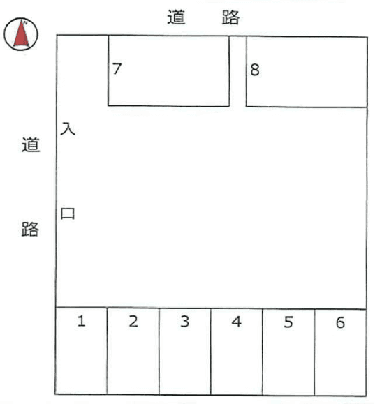 台原3丁目駐車場の駐車配置図