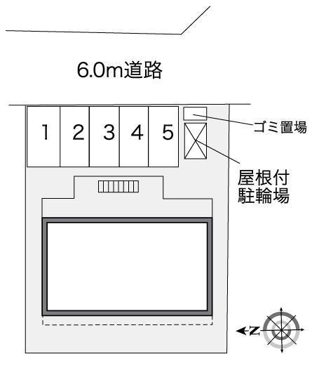 ボーダーハウス梅坪(30038)の駐車配置図