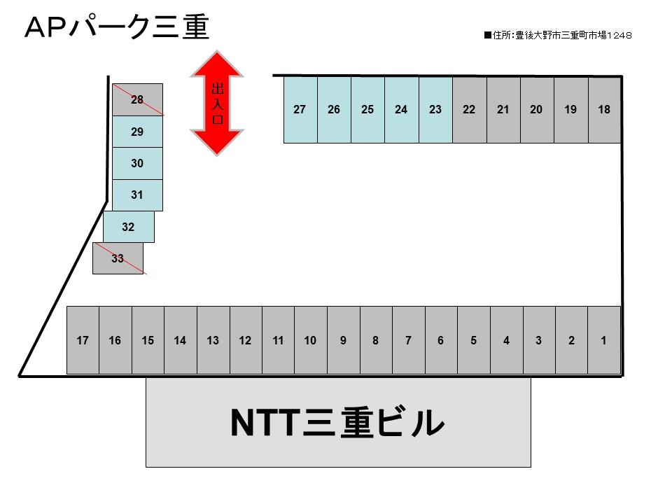 ＡＰパーク三重の駐車配置図
