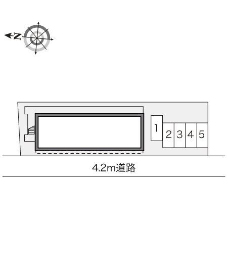 ヴィラ浜田(16689)の駐車配置図