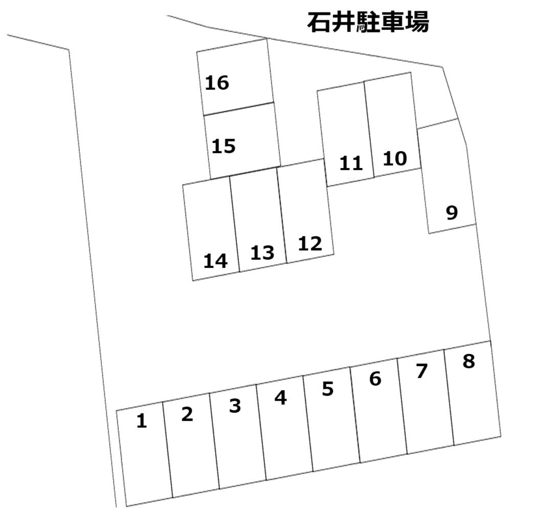 石井駐車場の駐車配置図