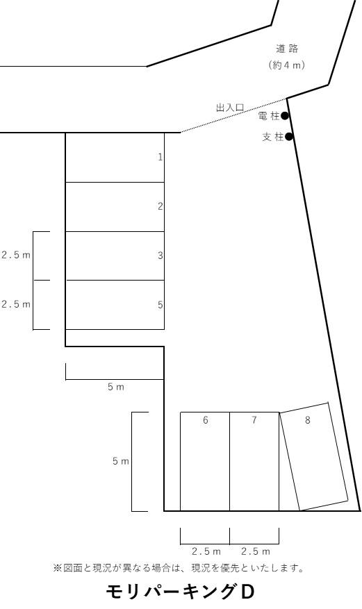 モリパーキングＤの駐車配置図