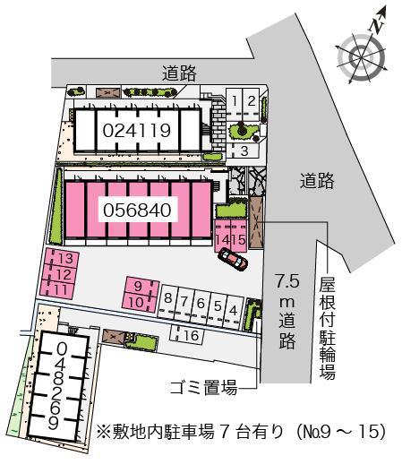 ミランダキャトル(56840)の駐車配置図