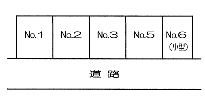 山口駐車場の駐車配置図