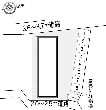 清水(14869)の駐車配置図