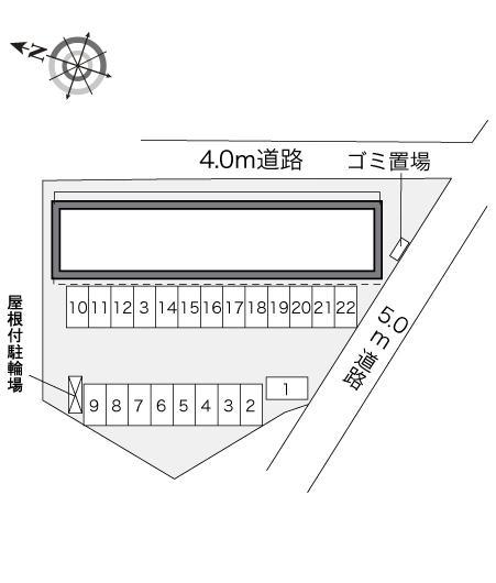 コンフォート大平(29723)の駐車配置図
