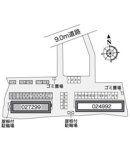 ＯａｋｓⅡ(27299)の駐車配置図