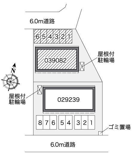 アビタシオン　Ⅱ(39082)の駐車配置図