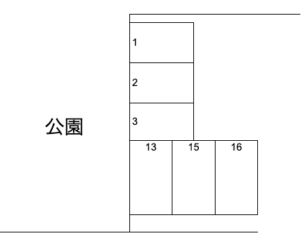 高木上高橋駐車場の駐車配置図
