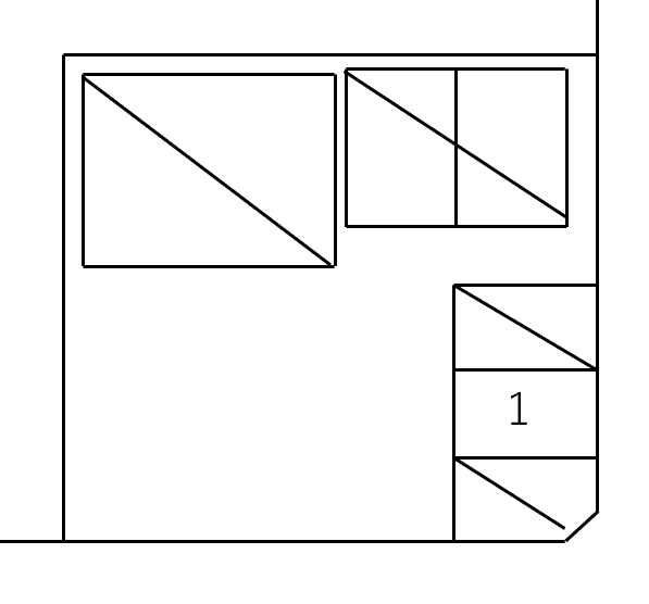 畑中須﨑駐車場の駐車配置図