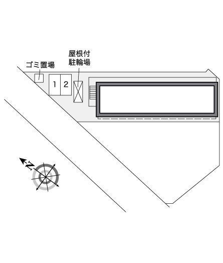 池北(25589)の駐車配置図