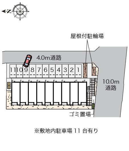 クレイノフォルシア(57167)の駐車配置図