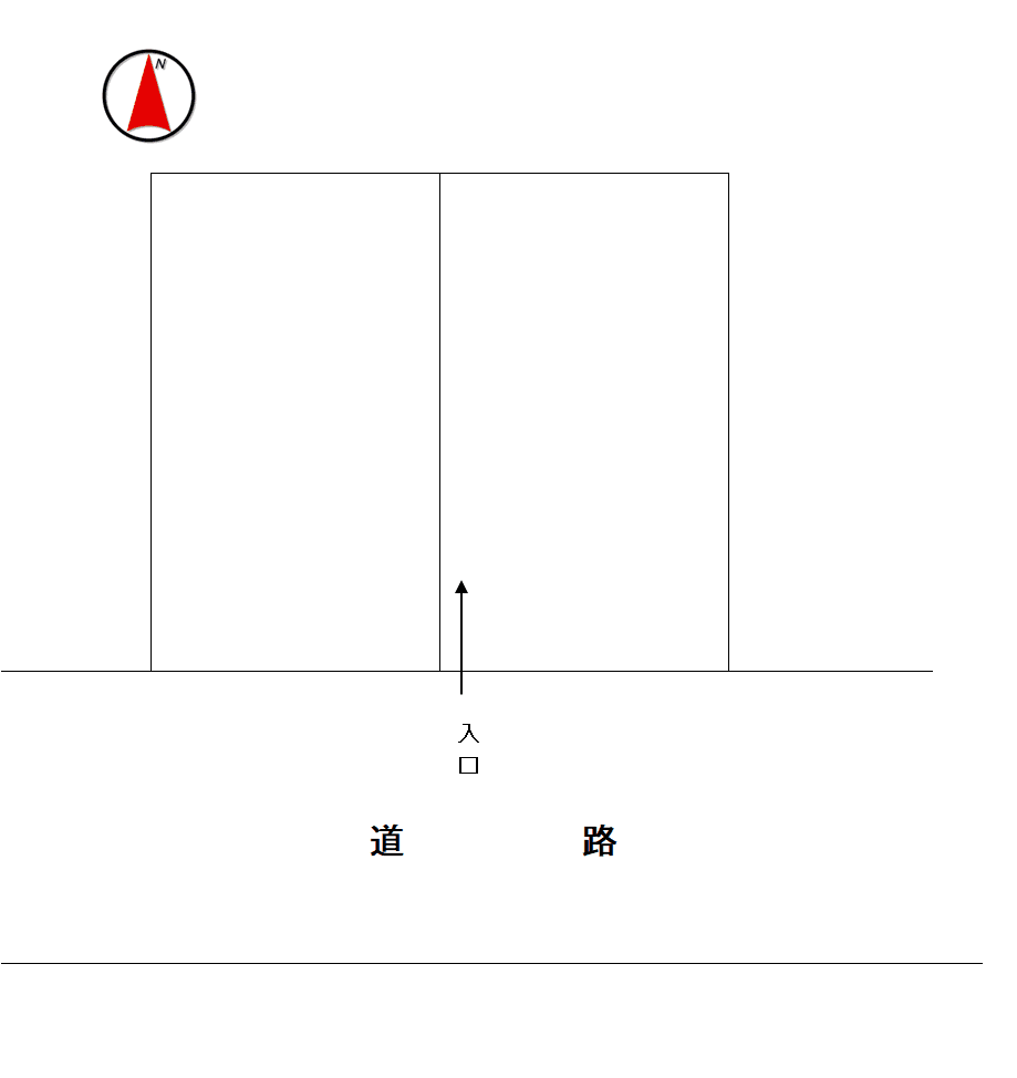 津内町一丁目（I）駐車場の駐車配置図