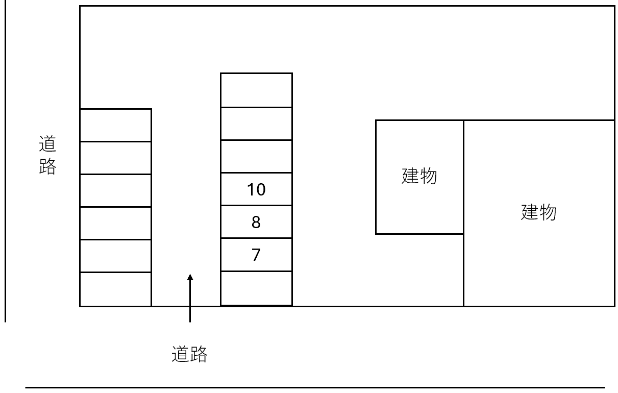 ｌｅ　ｔｒｅｆｌｅ　敷地外駐車場の駐車配置図