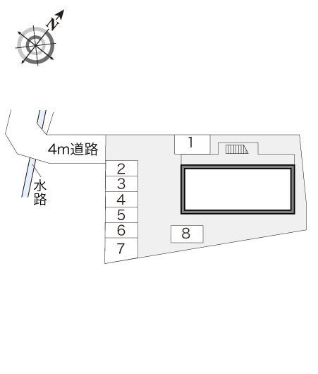 赤砂(16157)の駐車配置図