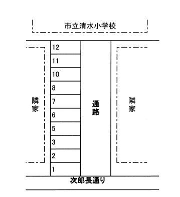 松井町駐車場の駐車配置図