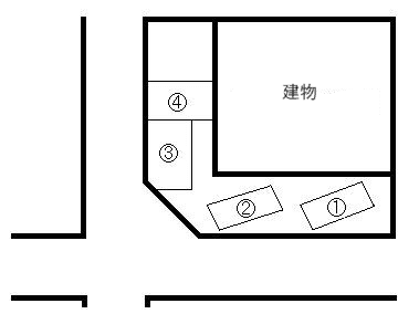 下荒田4丁目6番駐車場の駐車配置図