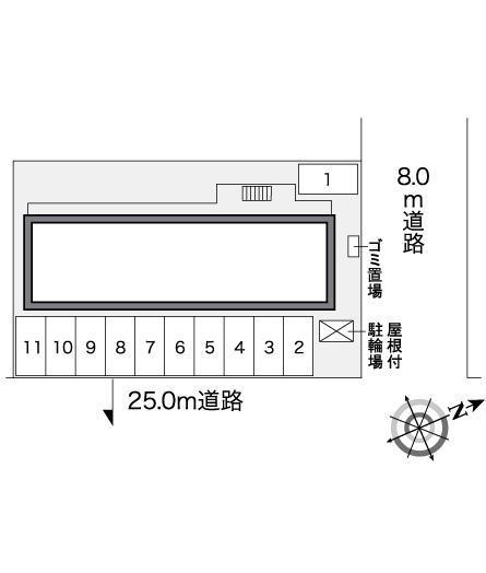 グランシャリオ　Ｋ(26674)の駐車配置図