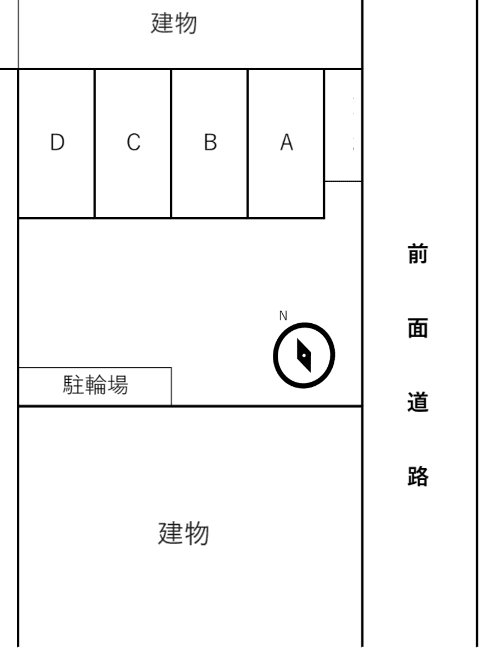 エステート長津田Ⅲの駐車配置図