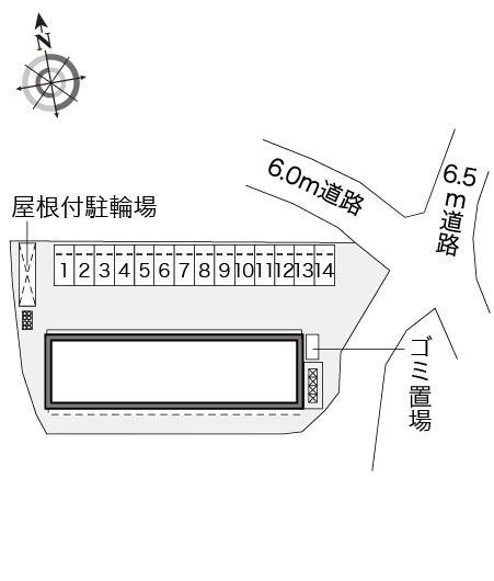 ラフィーネ加東(41415)の駐車配置図