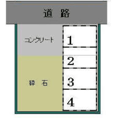 黒澤パーキングの駐車配置図