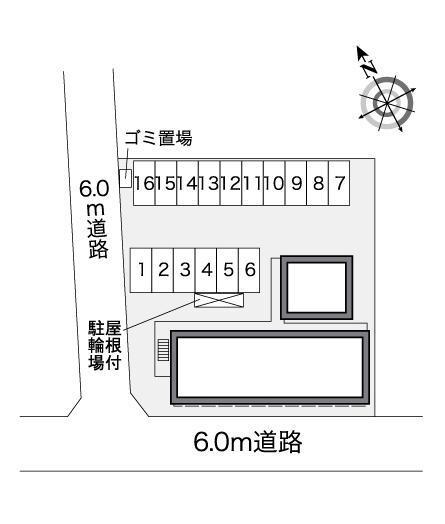 本宮ハイム(25569)の駐車配置図