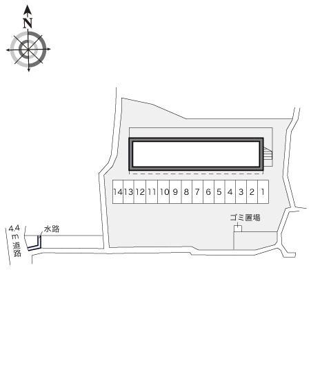 シャロン(17543)の駐車配置図