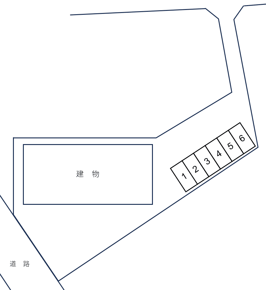 葛飾区東金町5丁目（ジャルデーノ）の駐車配置図