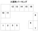 川原町パーキングの駐車場