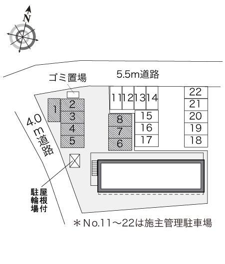 クリスタル笠舞Ⅰ(31841)の駐車配置図