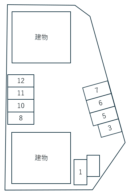 ウエストヒル　Ａの駐車配置図