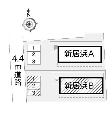 新居浜Ｂ(6029)の駐車配置図